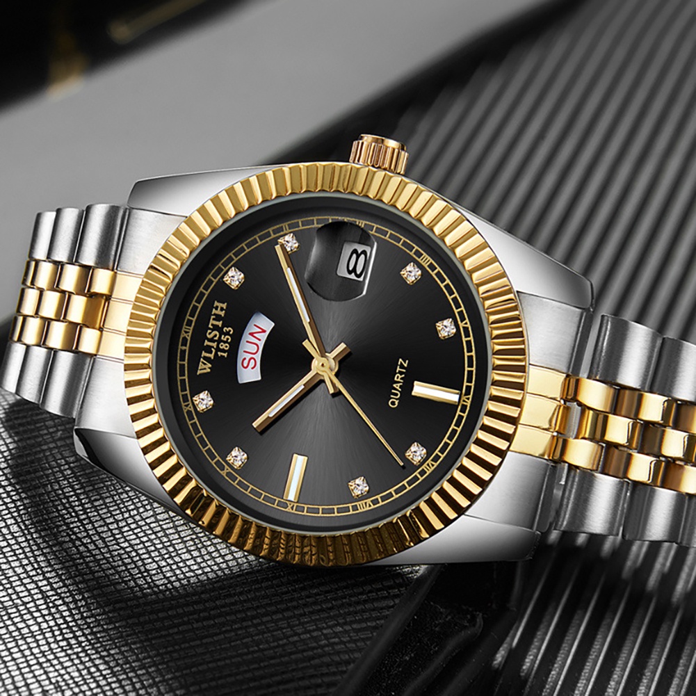 Đồng Hồ Đeo Tay Phong Cách Doanh Nhân Cổ Điển Dành Cho Nam