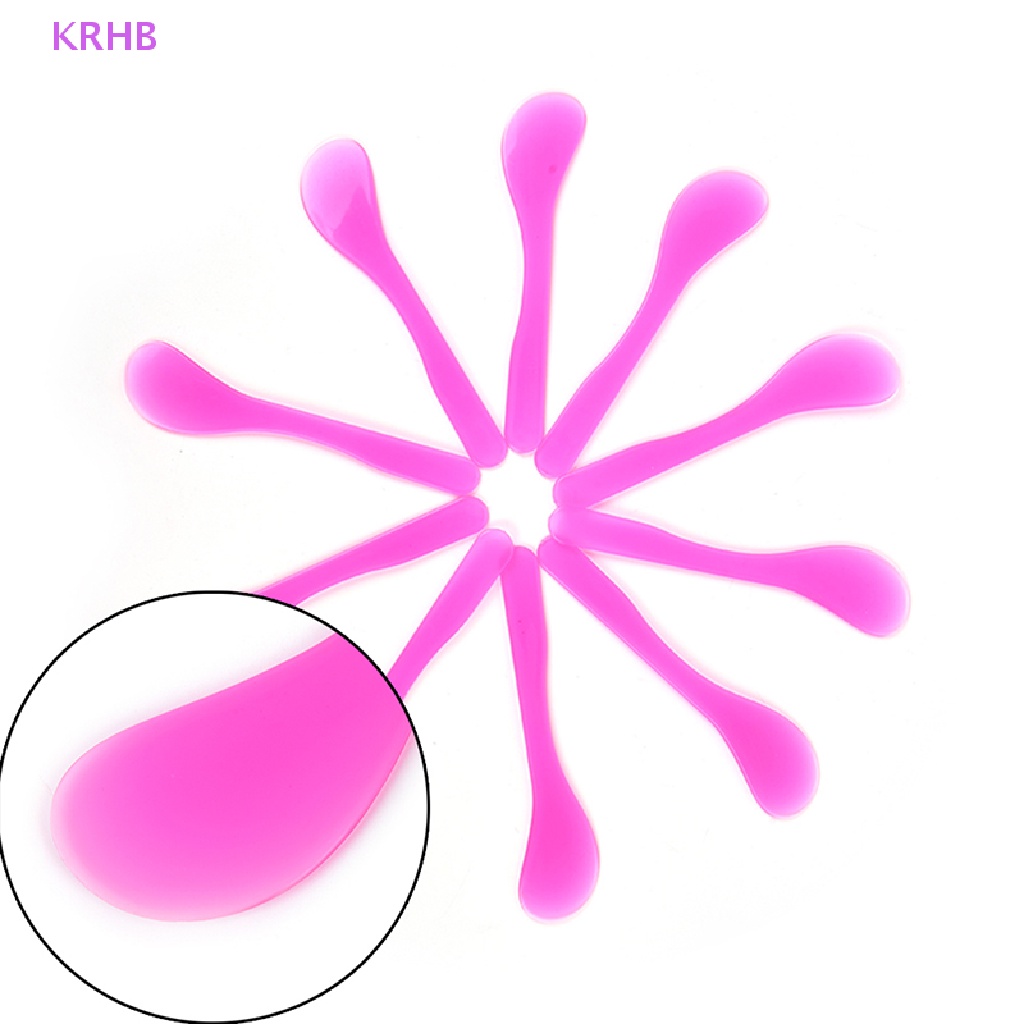 Set 10 Muỗng Nhựa Trộn Mặt Nạ DIY Tiện Dụng Mới