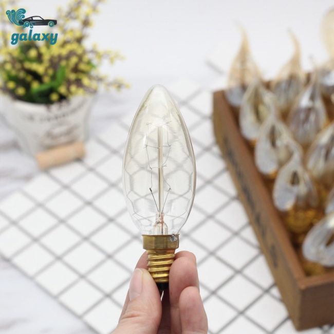 Galaxy Bóng Đèn Dây Tóc E14 Màu Vàng Ấm Áp Phong Cách Retro