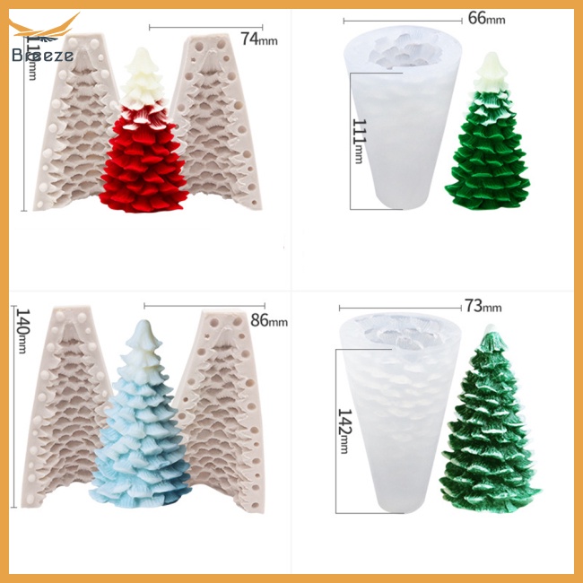 Khuôn Silicone Làm Nến / Xà Phòng Hình Cây Thông / Quả Thông 3D Diy