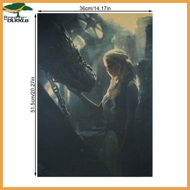 Poster Dán Tường Trang Trí In Hình Chủ Đề Phim Game of Thrones
