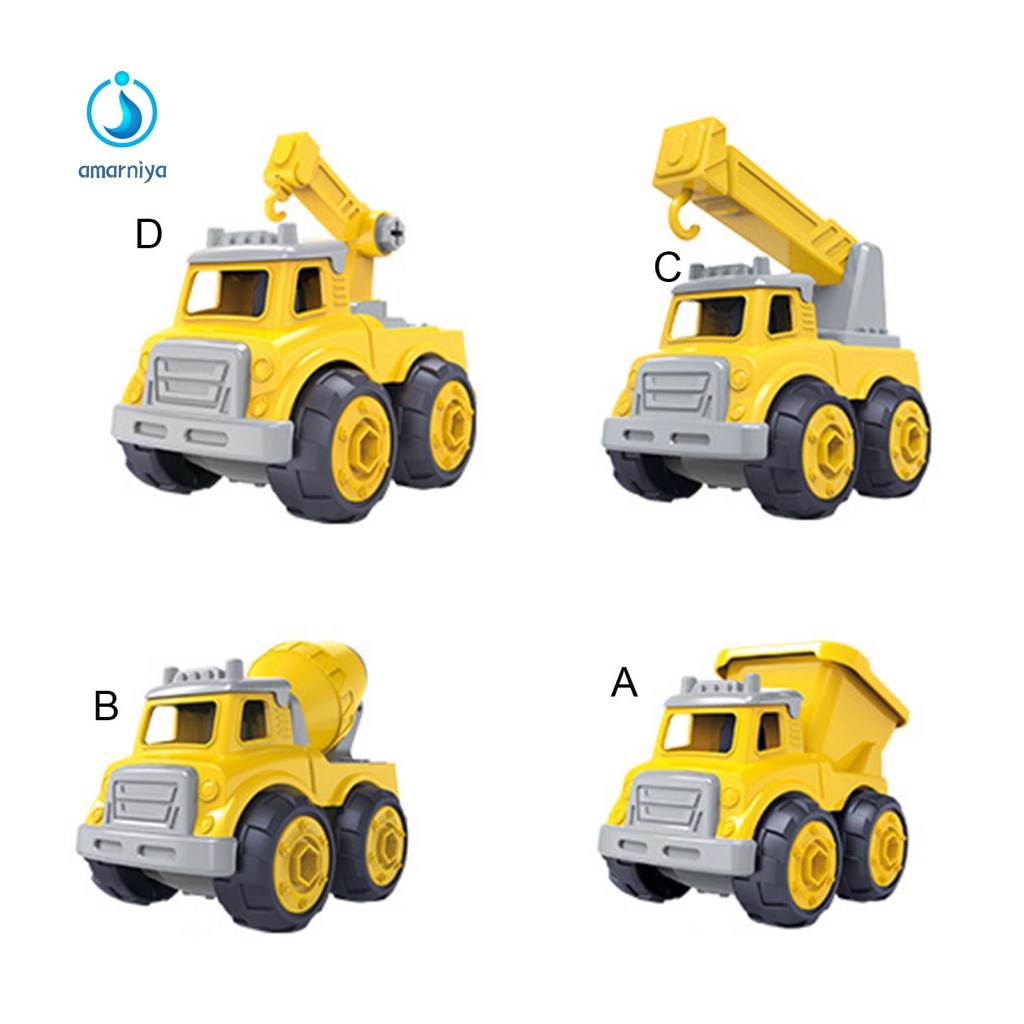 Đồ Chơi Xe Tải Cần Cẩu Đánh Bóng Mượt Mà An Toàn Cho Trẻ Em