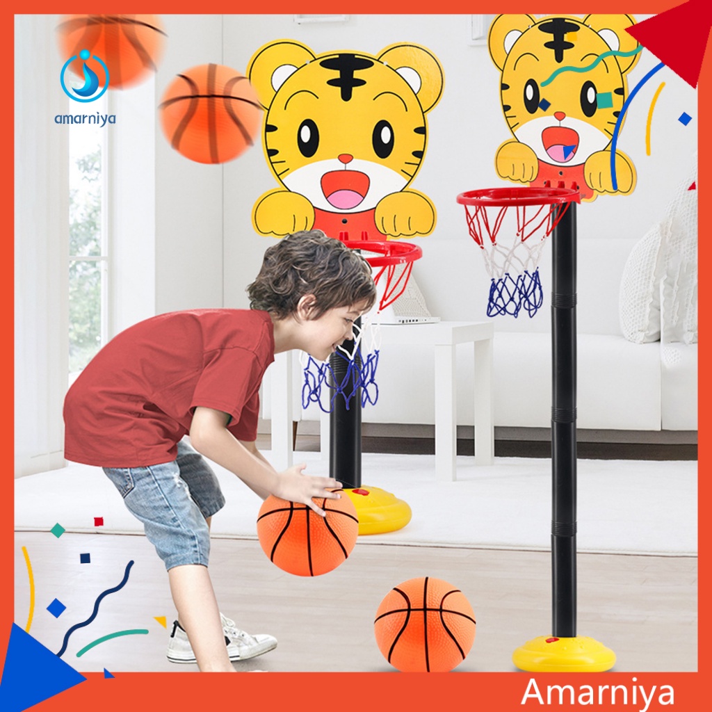 1 Bộ Giá Đỡ Bóng Rổ Đồ Chơi Hình Chú Khỉ Dùng Trang Trí Trong Nhà