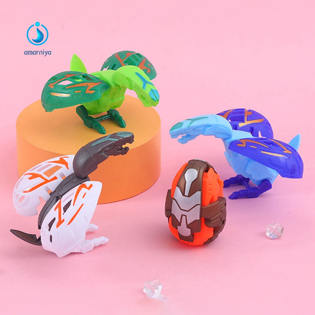 Bộ 5 Đồ Chơi Khủng Long Biến Hình Bề Mặt Mịn Màu Sắc Tươi Sáng Cho Bé