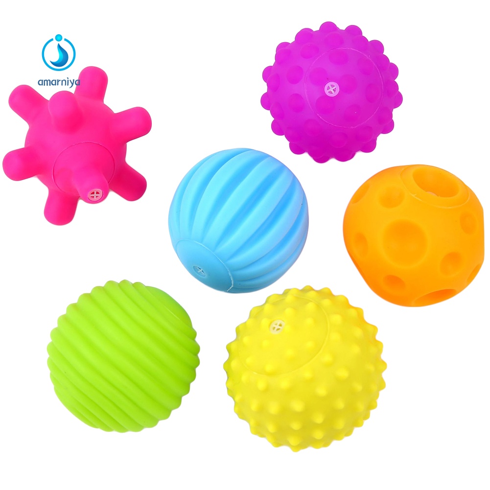 6 Bóng Cao Su Dùng Mát Xa Cho Bé