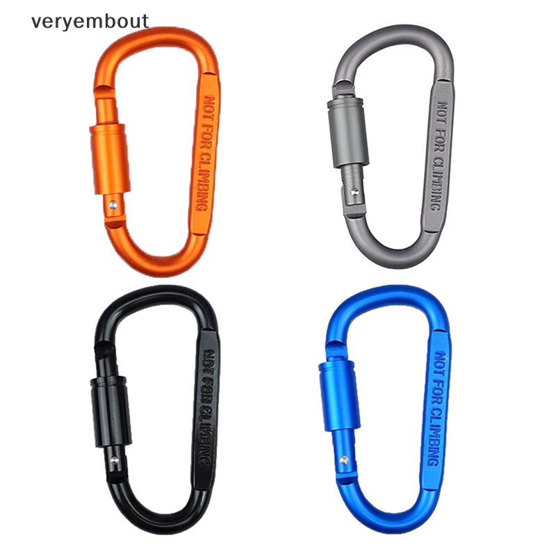Ut Móc Khóa carabiner Nhanh Hình Chữ D Bằng Hợp Kim Nhôm Đa Năng