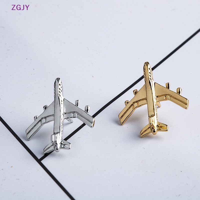 Huy Hiệu Cài Áo Hình Máy Bay Bằng Hợp Kim Phong Cách Vintage Mới