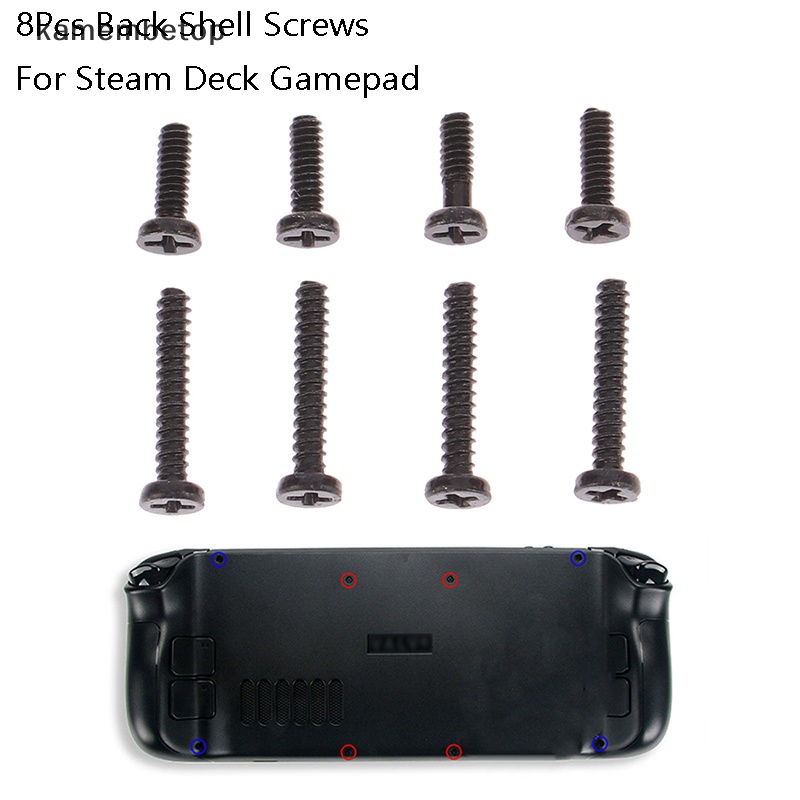 Bộ 8 Ốc Vít Thay Thế Chuyên Dụng Cho Tay Cầm Chơi Game Steam Deck