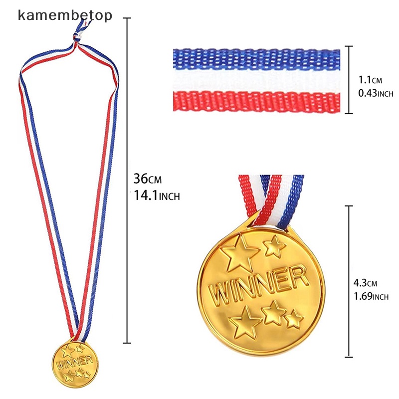 Beto Đồ Chơi Giải Thưởng Huy Chương Thể Thao Bằng Nhựa Màu Vàng Kim Winner Giải Thưởng Cho Trẻ Em
