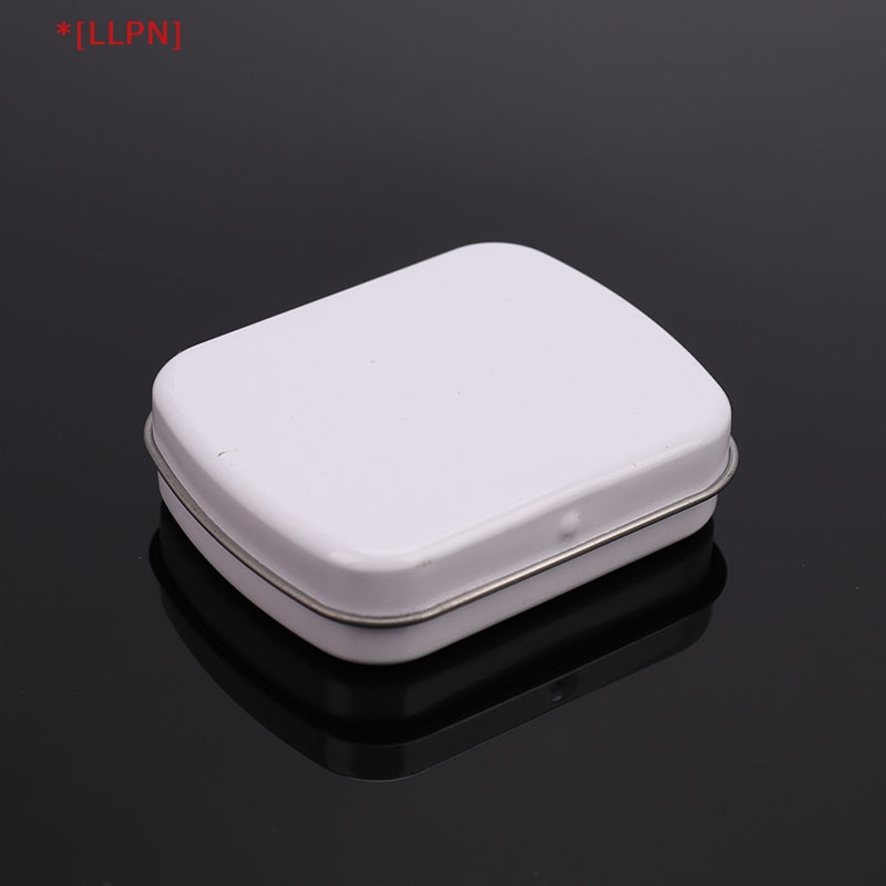 Hộp Đựng Chìa Khóa / Kẹo / Sinh Tồn Nắp Lật Cỡ Nhỏ Bằng Kim Loại Màu Đen / Bạc