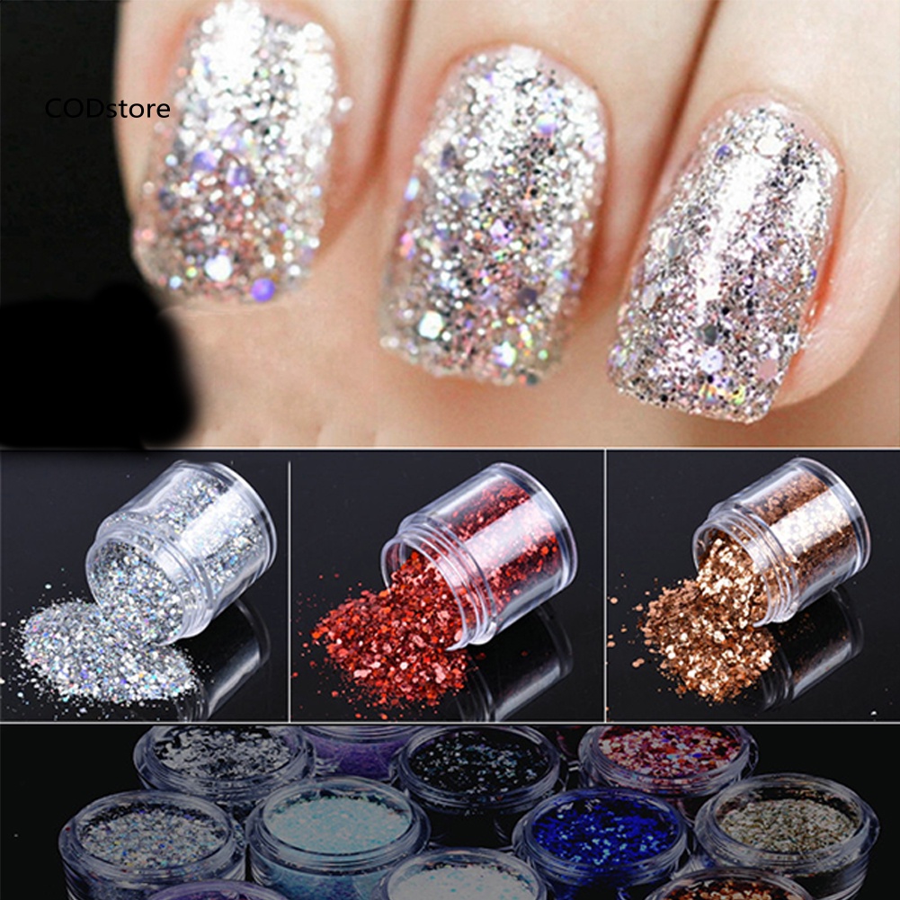 Bột Kim Tuyến Lấp Lánh Trang Trí Móng Tay 10g