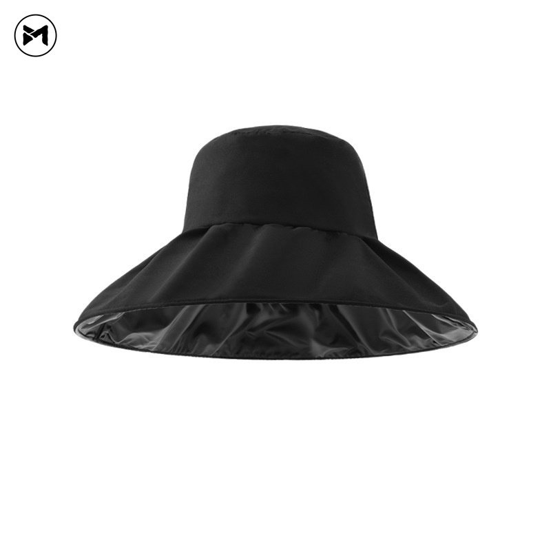 Mũ Tai Bèo Rộng Vành Chống Nắng Tia UV Keo Đen Phong Cách Hàn Quốc Thời Trang Năm 2023