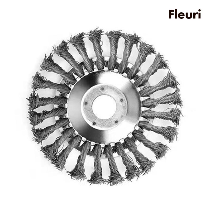 Đầu Bàn Chải Dây Thép Phủ Cỏ Dạng Xoay Cho Đá Paving