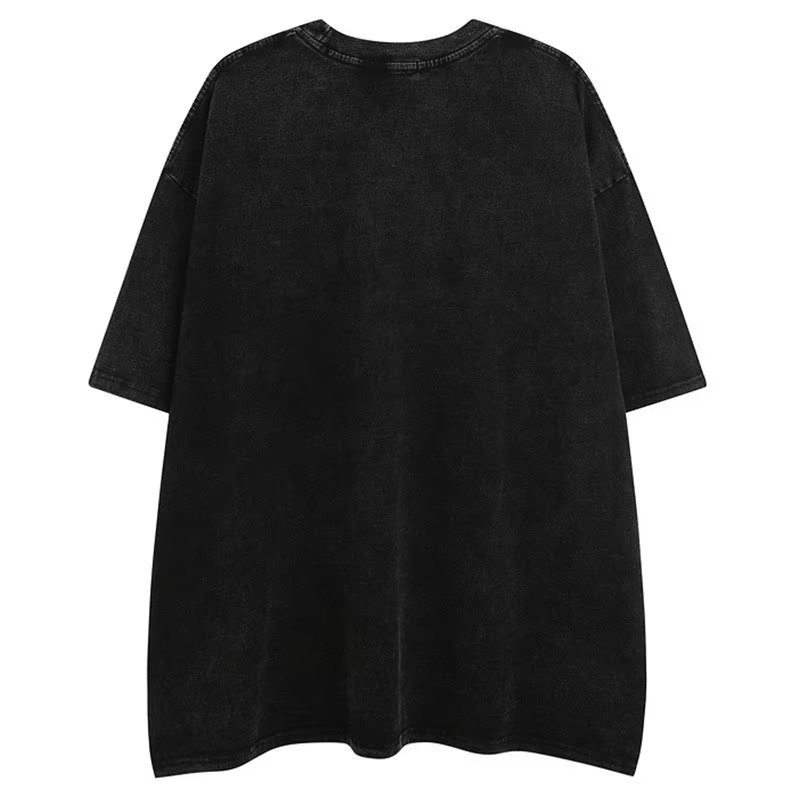 Áo Thun Nam Ngắn Tay Dáng Rộng In Hình Chân Dung Độc Đáo