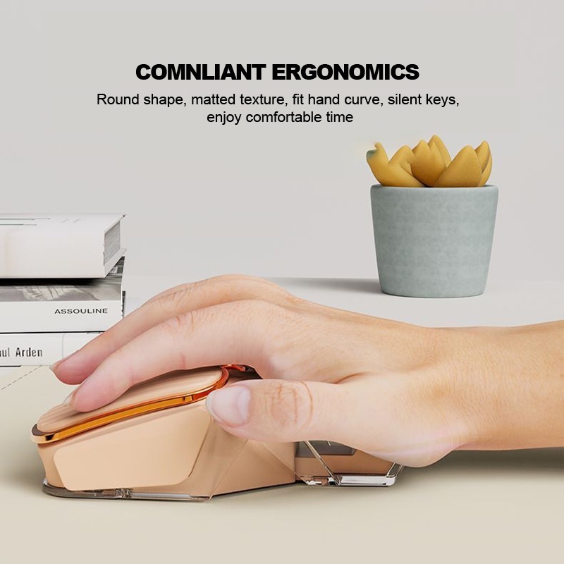 Chuột Quang Không Dây 2.4G Kết Nối Bluetooth 3600 DPI 6 Nút Bấm Dùng Để Chơi Game