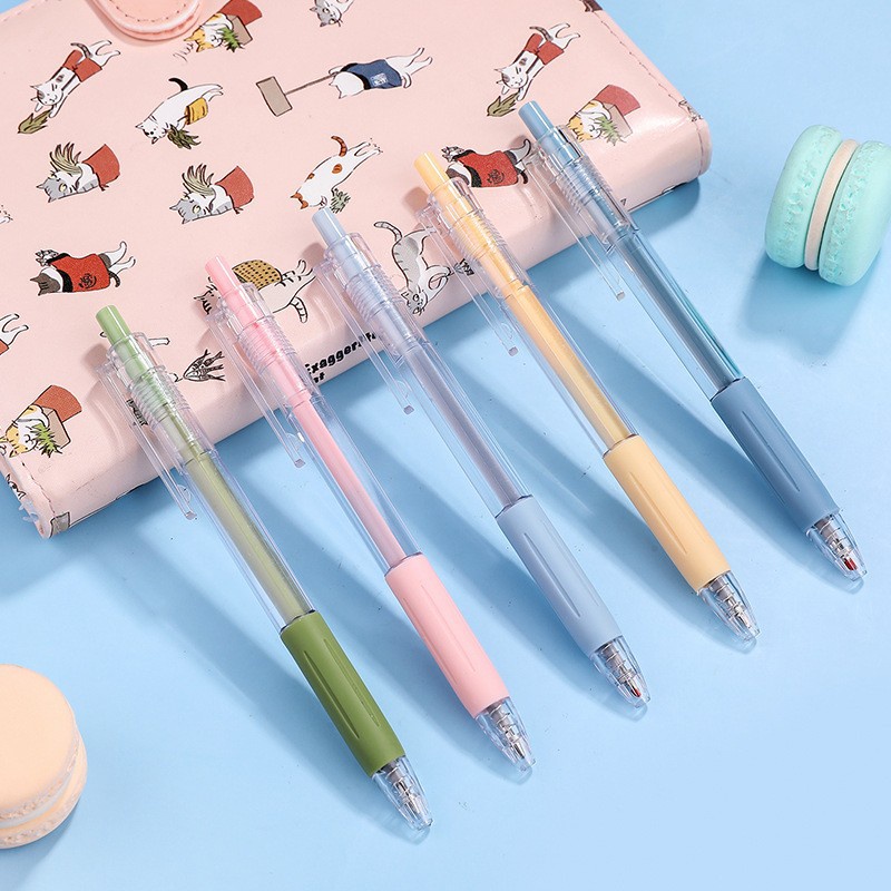 Bút Mực Gel Morandi 0.5mm Trong Suốt Và Tối Giản