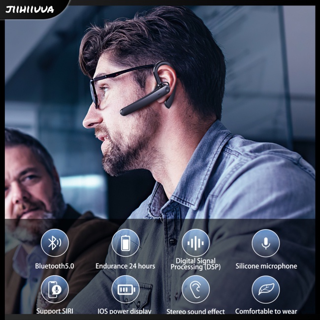 Tai Nghe Bluetooth Không Dây JL- Air5 Có Móc Vành Tai Dùng Khi Lái Xe