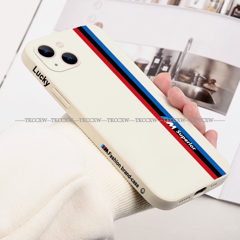 Ốp Điện Thoại Silicon Dẻo Vuông In Logo Thương Hiệu Thời Trang Cho Samsung S23 Ultra S23 Plus A04S M14 A14 A54 A34 A24