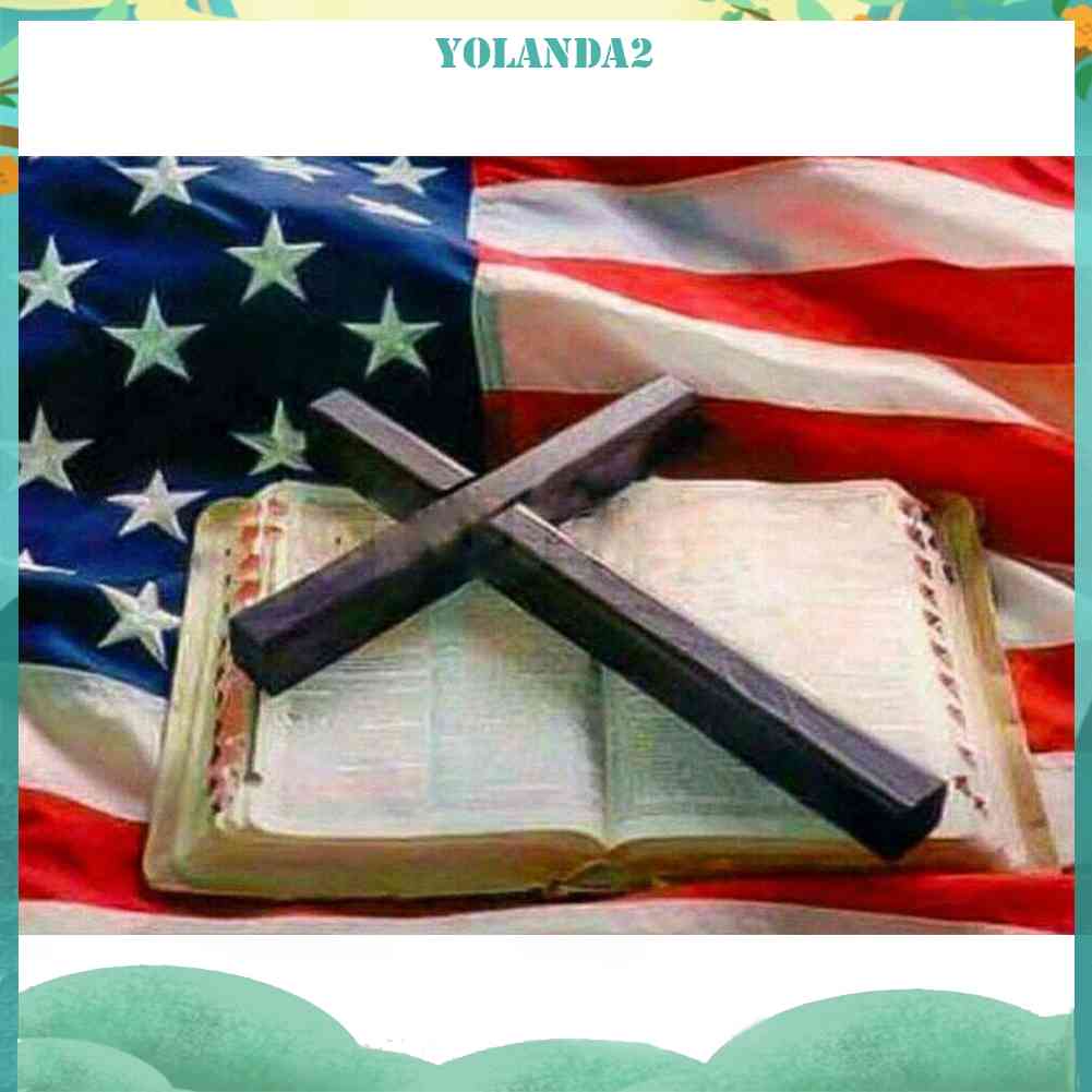 Tranh Đính Đá Kim Cương Toàn Bộ 5D DIY Hình Cờ Mỹ