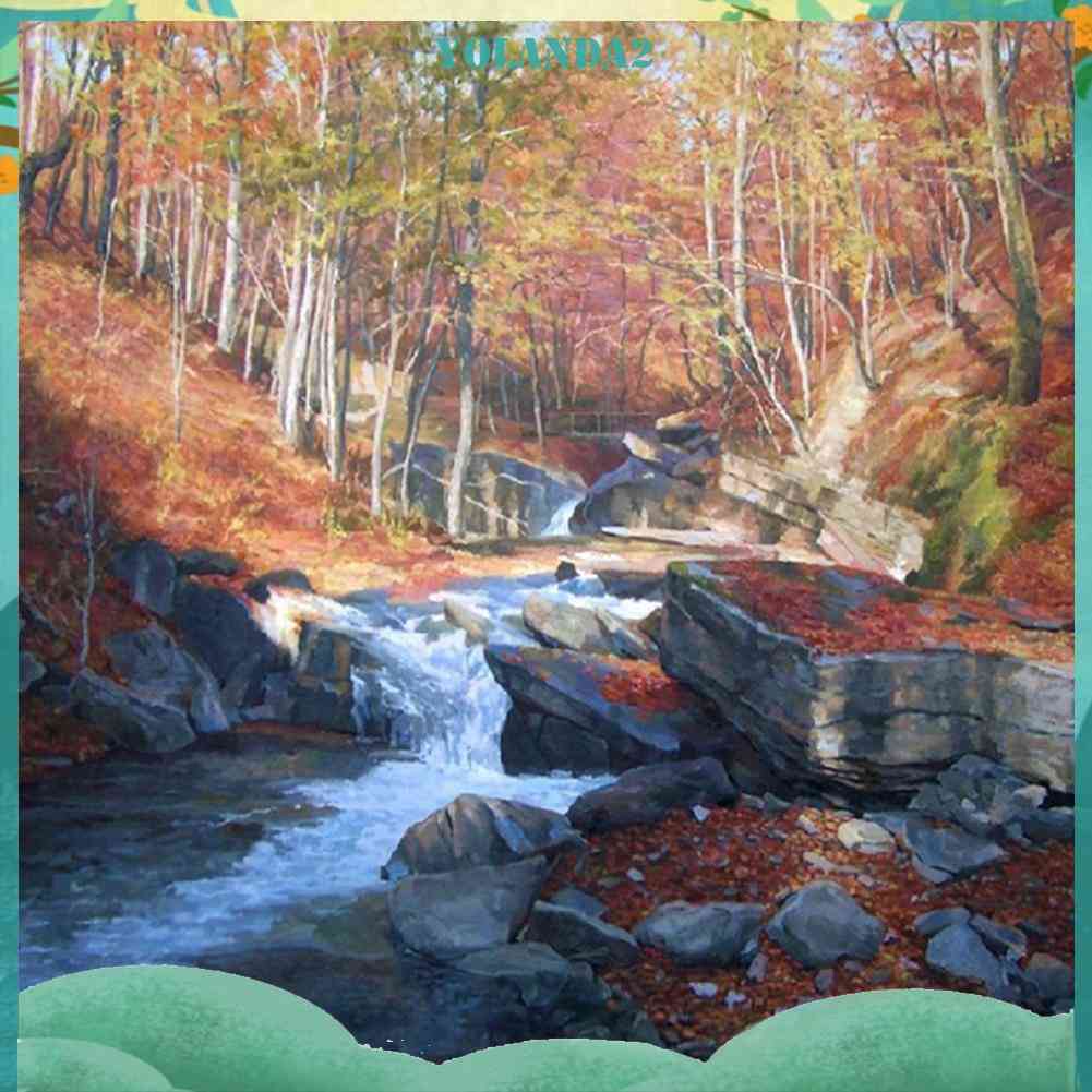 Bộ Tranh Đính Đá 5D Toàn Diện Họa Tiết Ngọn Núi Độc Đáo DIY Dùng Trang Trí