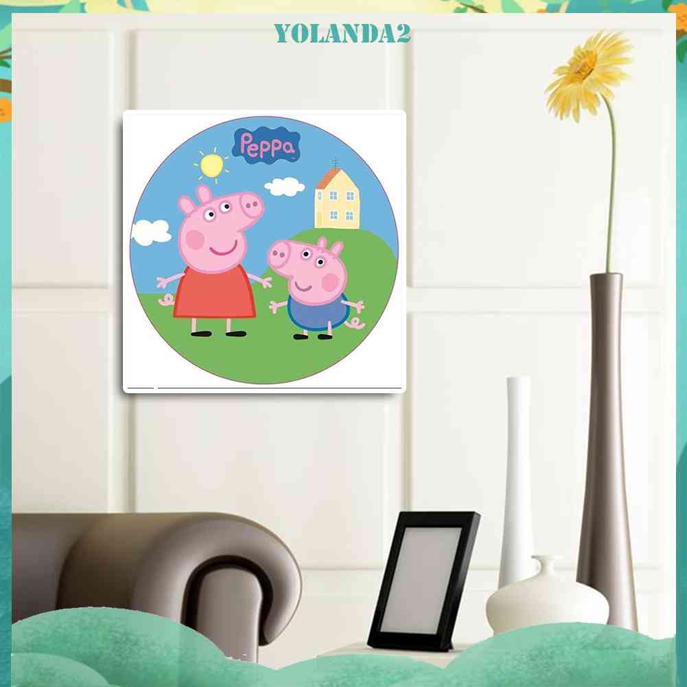 Bộ Tranh Đính Đá 5D Toàn Diện Họa Tiết Chú Heo Dễ Thương Độc Đáo DIY Dùng Trang Trí