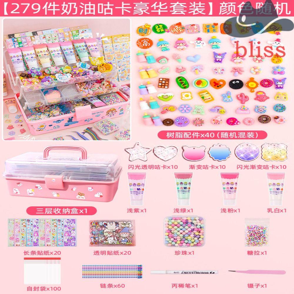 Bộ Thẻ Dán Trang Trí Sổ Tay / Móc Khóa Hình Cô Gái Diy