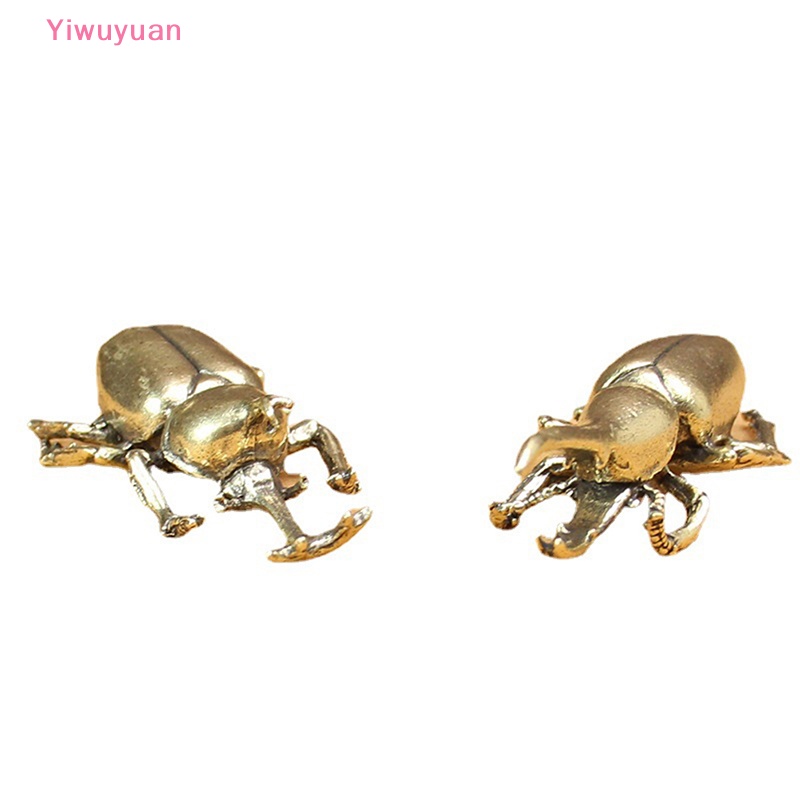 < Yiwuyuan > Đồ trang trí Bọ Cánh Cứng Bằng Đồng Nhỏ Để Bàn Trang Trí Nhà Cửa
