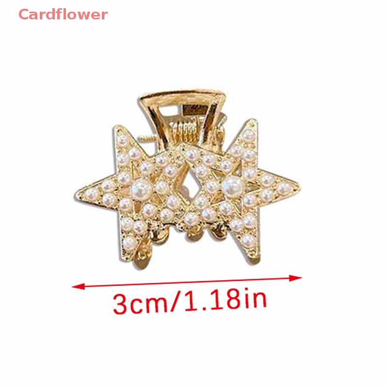 Kẹp Càng Cua Đính Đá Ngọc Trai Phong Cách Retro Cho Nữ