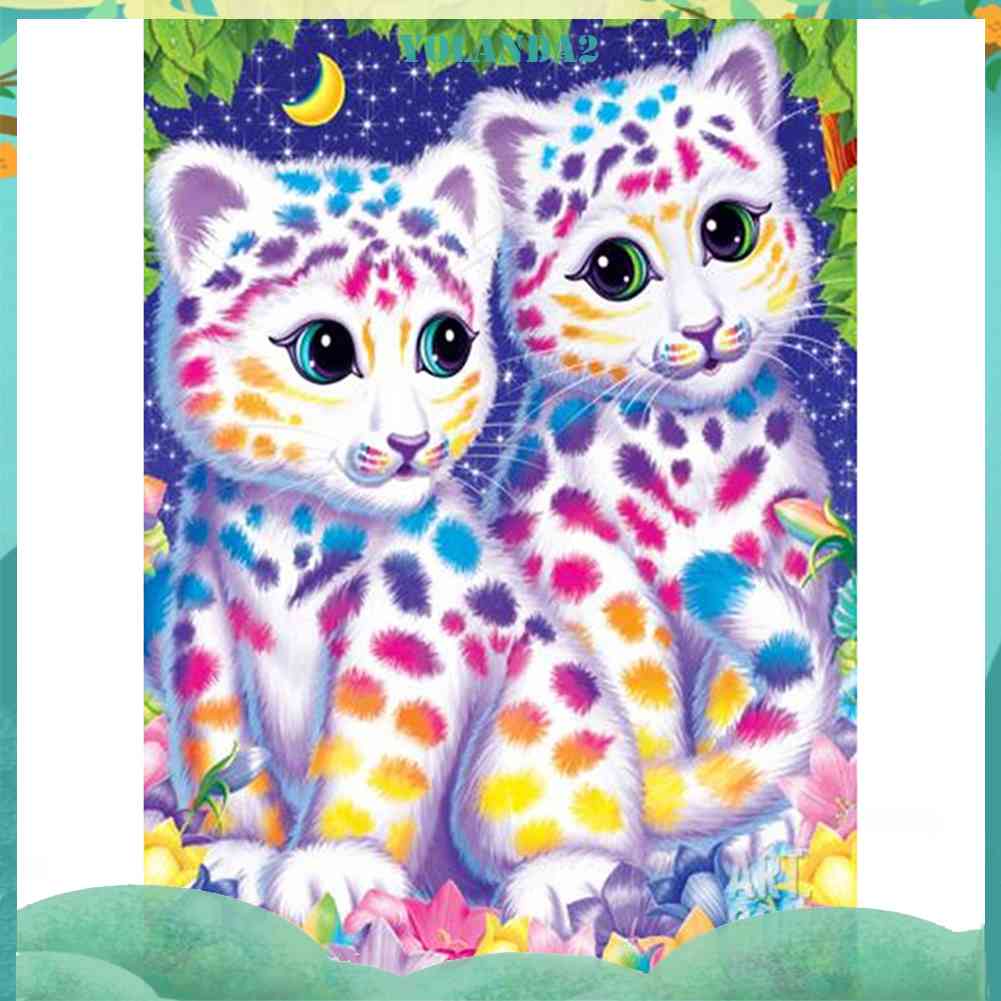 Bộ Tranh Đính Đá 5D Tự Làm Họa Tiết Động Vật Hoạt Hình