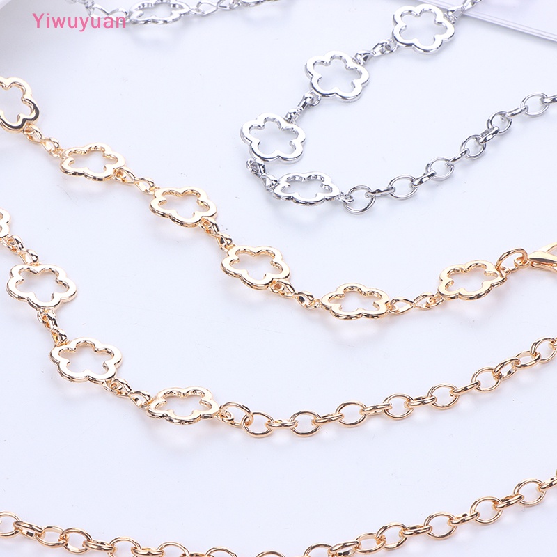 Thắt Lưng Dây Xích Bằng Kim Loại Hình Hoa Thời Trang Cho Nữ