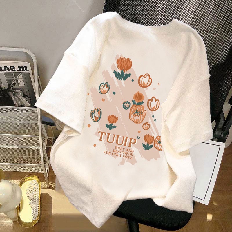 Áo Thun Unisex 100% Cotton Nguyên Chất Ngắn Tay Phong Cách Hàn Quốc Mới NRVP 2023
