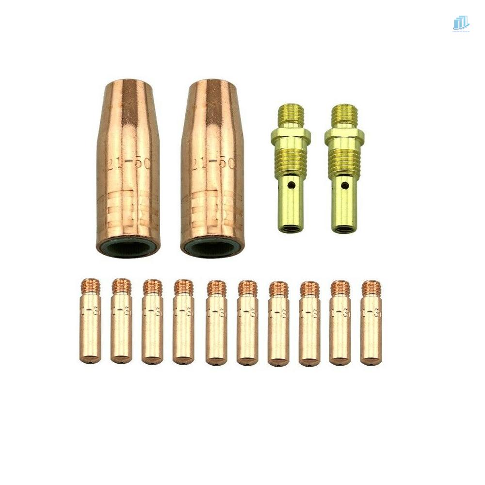Bộ 14 Phụ Kiện Đầu Phun Khí Gas 0.035 &quot;Thay Thế Cho Lincoln 100L &amp; Tweco Mini / Tweco#1
