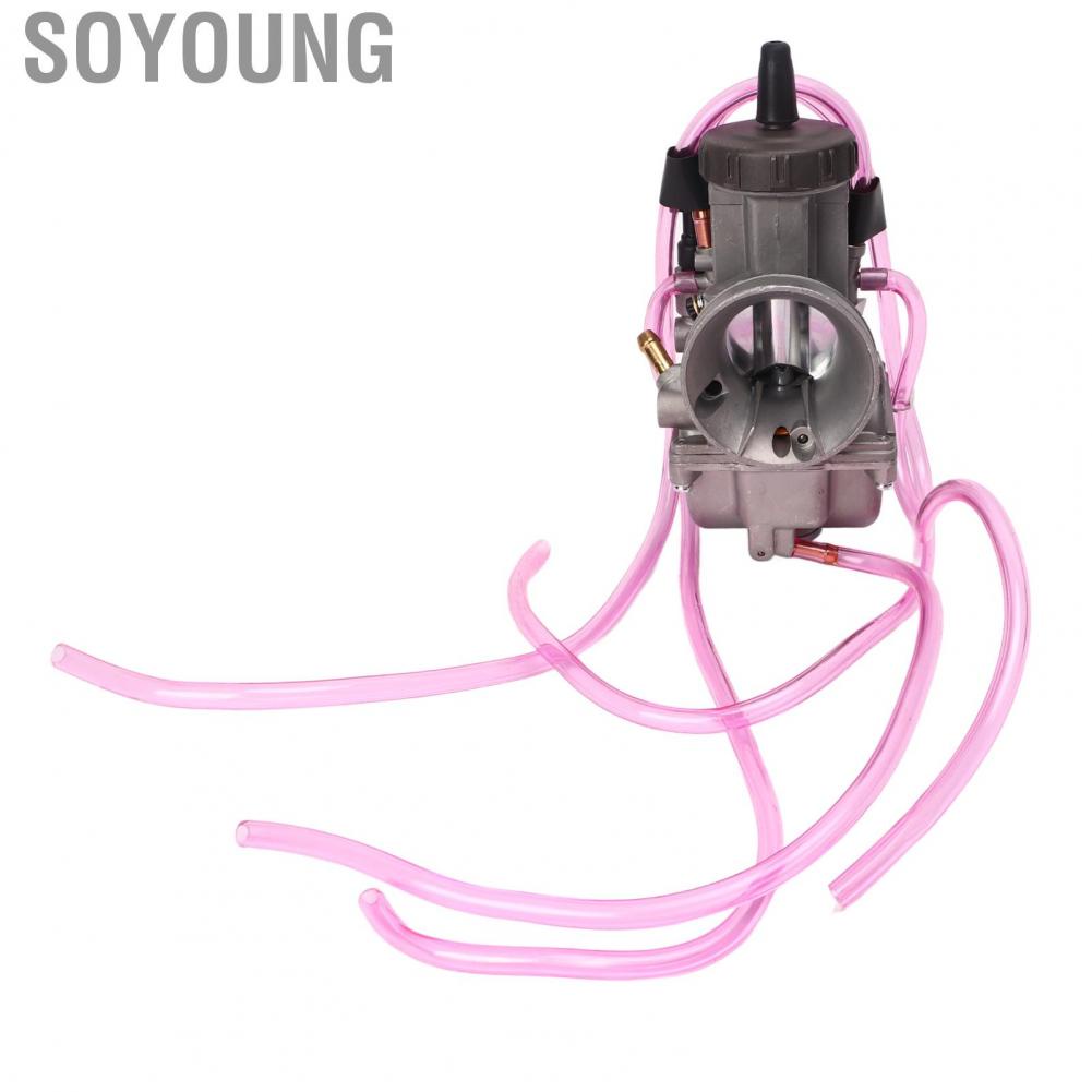 Soyoung Motorcycle Carburetor  PWK 38mm Carb Anodized High Performance Improved Air Flow for TRX250R CR250 ATC250R