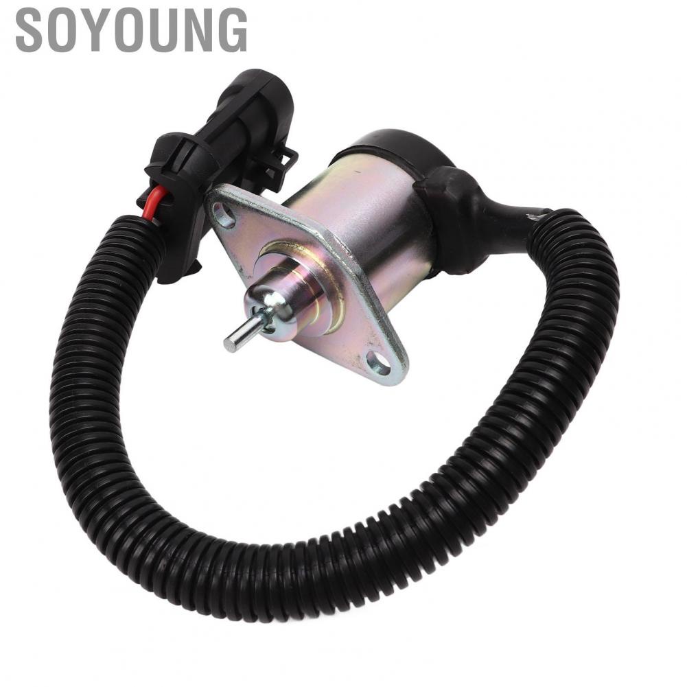 Soyoung Fuel Shut Off Solenoid  Anti Aging Heavy Duty High Sensitivity 1G577 60010 for Skid Steer