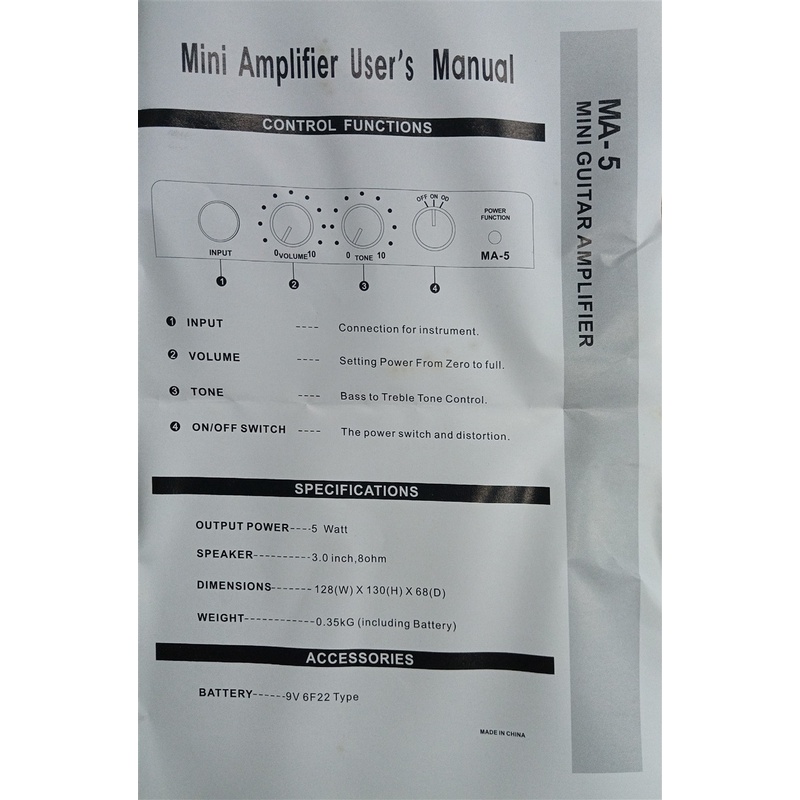 Bộ Khuếch Đại Âm Thanh Mini Có Kẹp Sau Lưng Cho Đàn Guitar Điện Acoustic