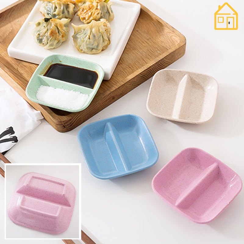 Đĩa Đựng Nước Chấm / Gia Vị Chia Ngăn Tiện Dụng Cho Nhà Bếp