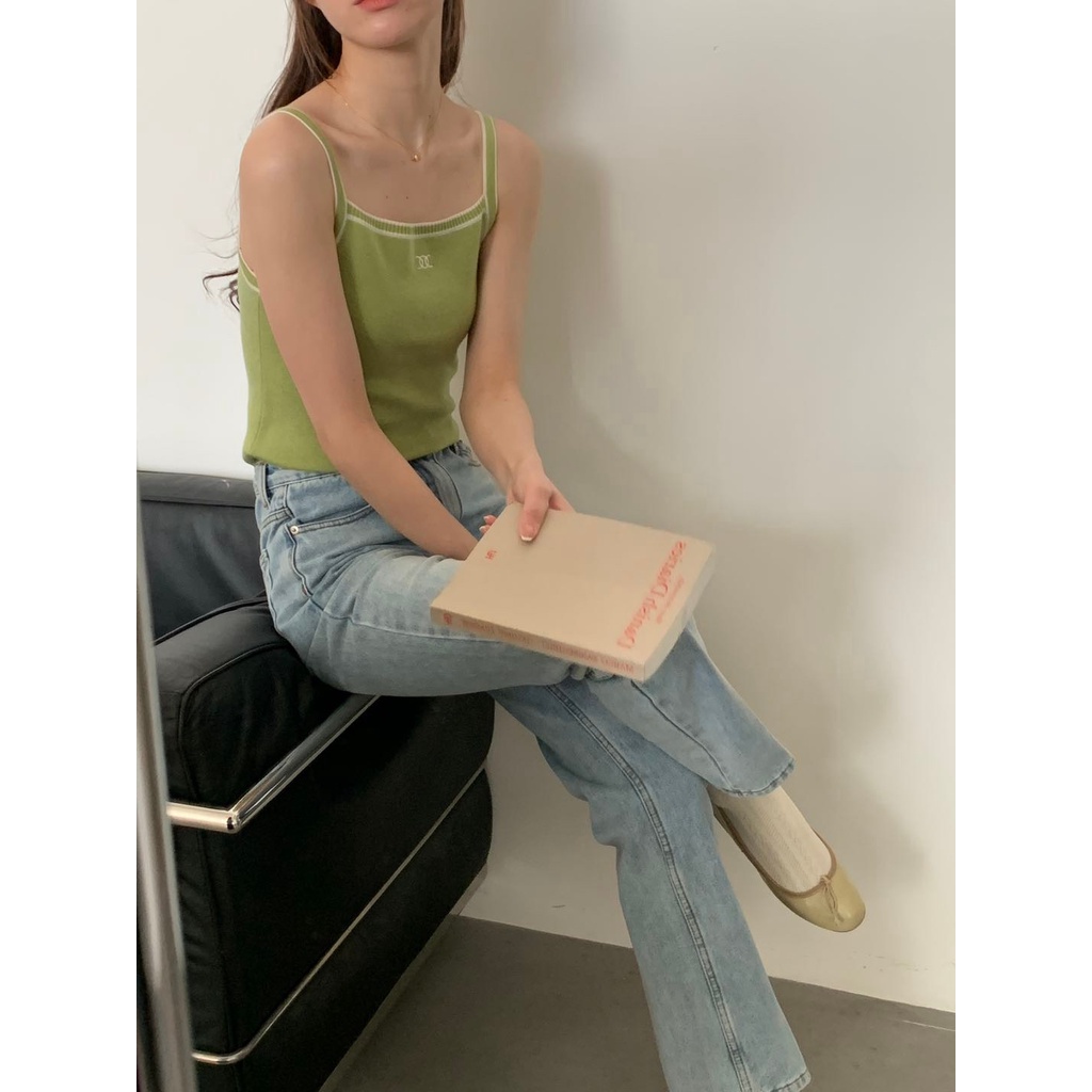 Áo hai dây nữ viền màu chữ XX MS1141