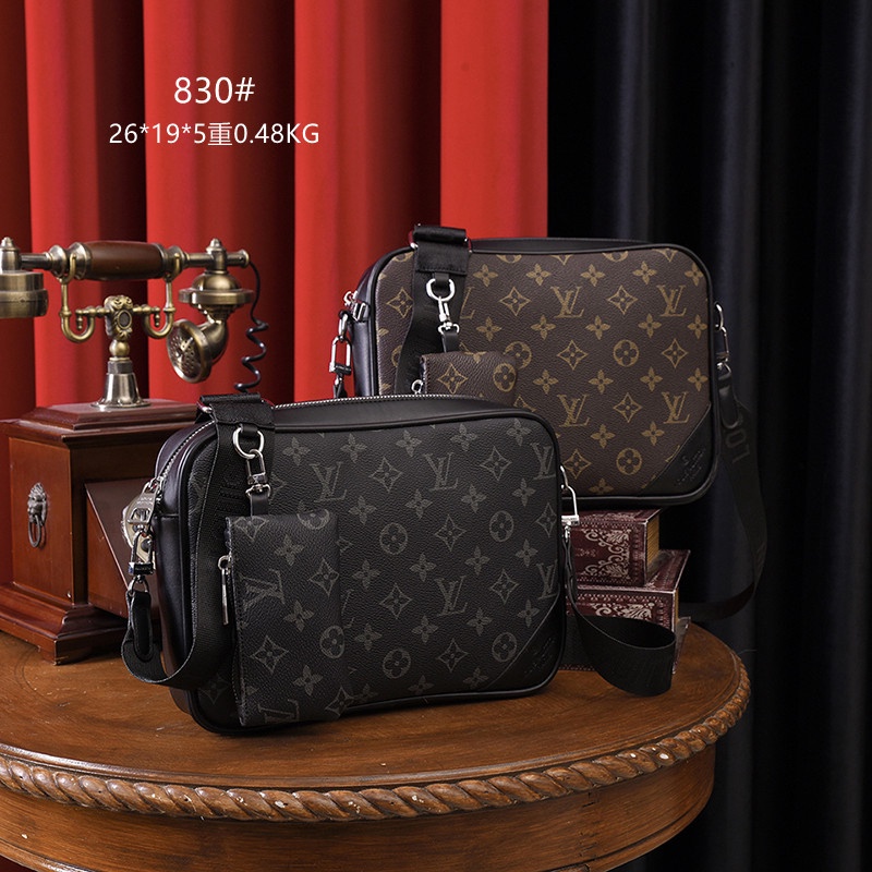 Túi đeo Chéo LV Xách Da PU đeo Vai đi Chơi đi Học Thiết Kế Cỡ Lớn Phong Thời Trang Cao Cấp Cho Nam