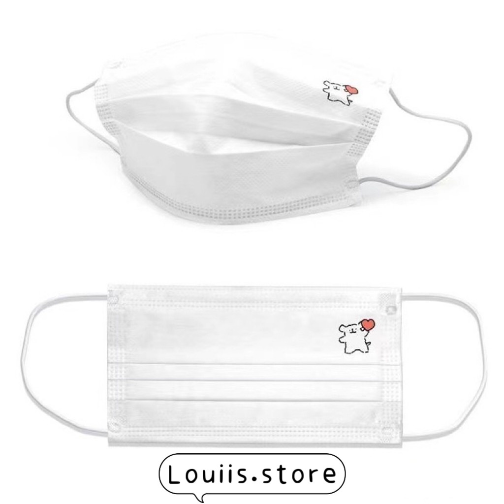 Khẩu trang y tế in hình dễ thương người lớn Louiis.store