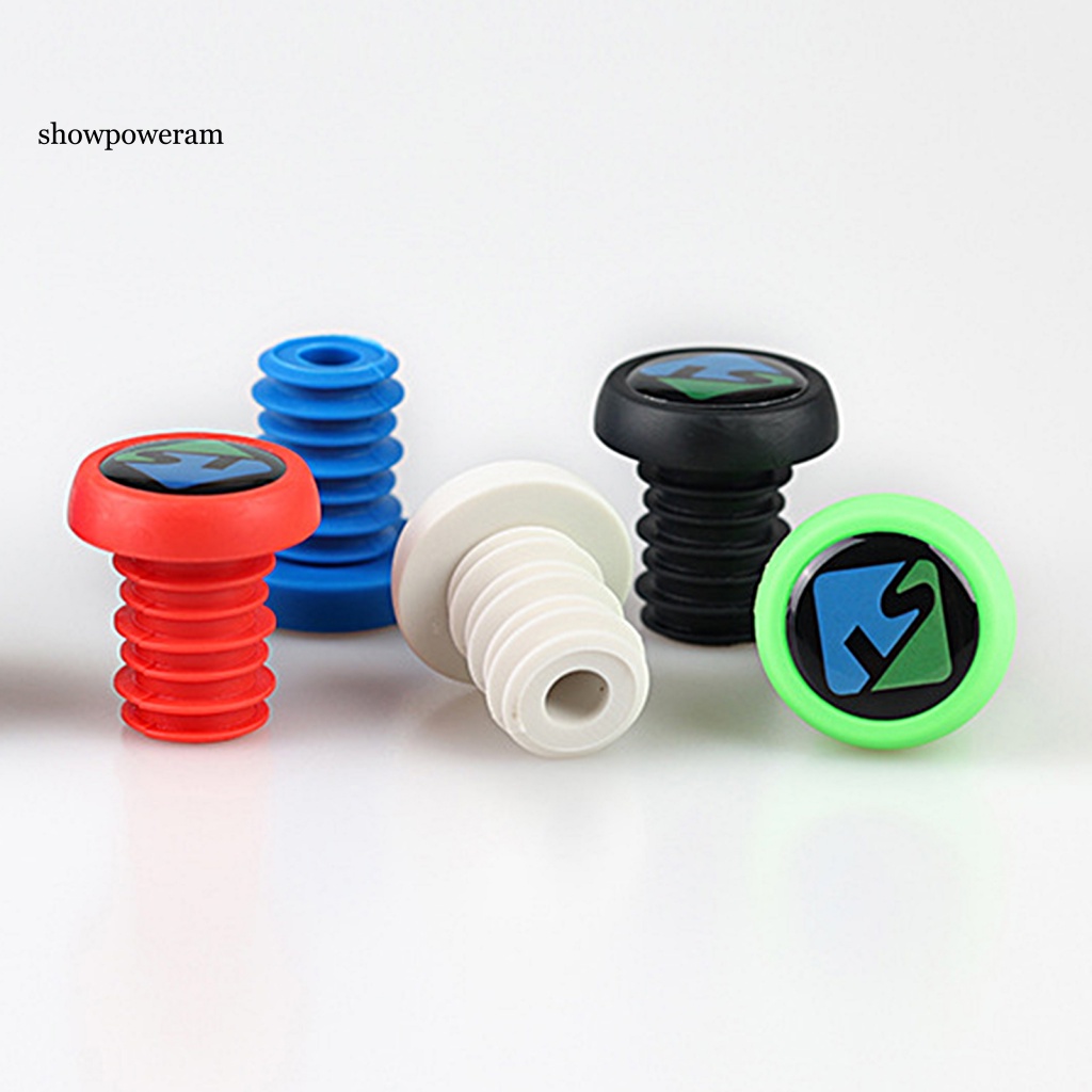 1 Cặp Nút Chắc Chắn Gắn Tay Lái Xe Đạp Chất Liệu Tpe Sturdy