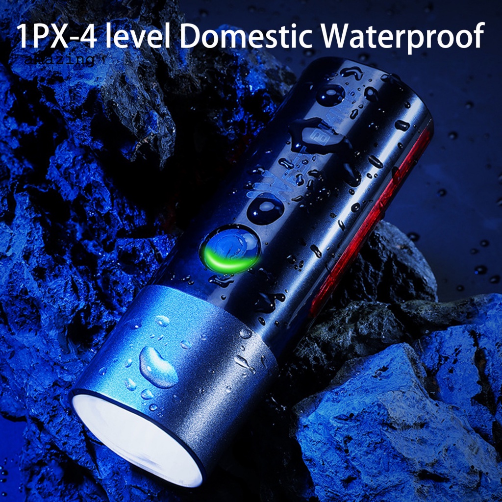 1 Bộ Đèn Pha LED Chống Thấm Nước Dễ Lắp Đặt Dành Cho Xe Đạp