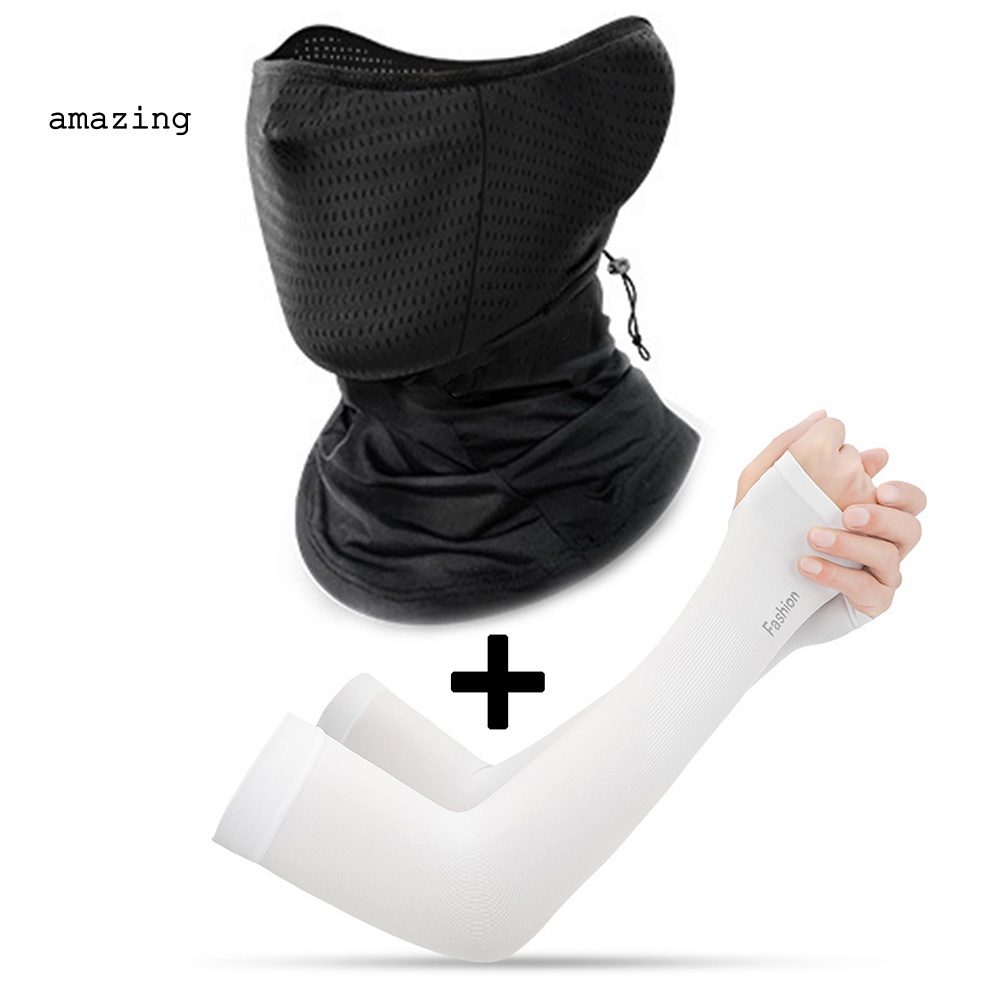 Khẩu Trang Che Mặt Và Cổ Chống Tia UV Chống Bụi Dùng Ngoài Trời Vào Mùa Hè