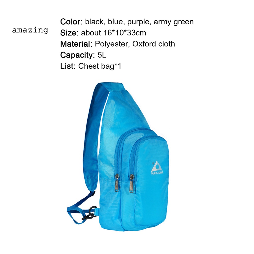 Túi Đeo Chéo Ngực Bằng Polyester Siêu Nhẹ Chống Thấm Nước Thời Trang Cho Nữ