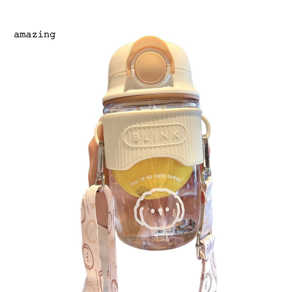 Bình Nước Thể Thao Có Ống Hút Dung Tích 600ml Dành Cho Nữ