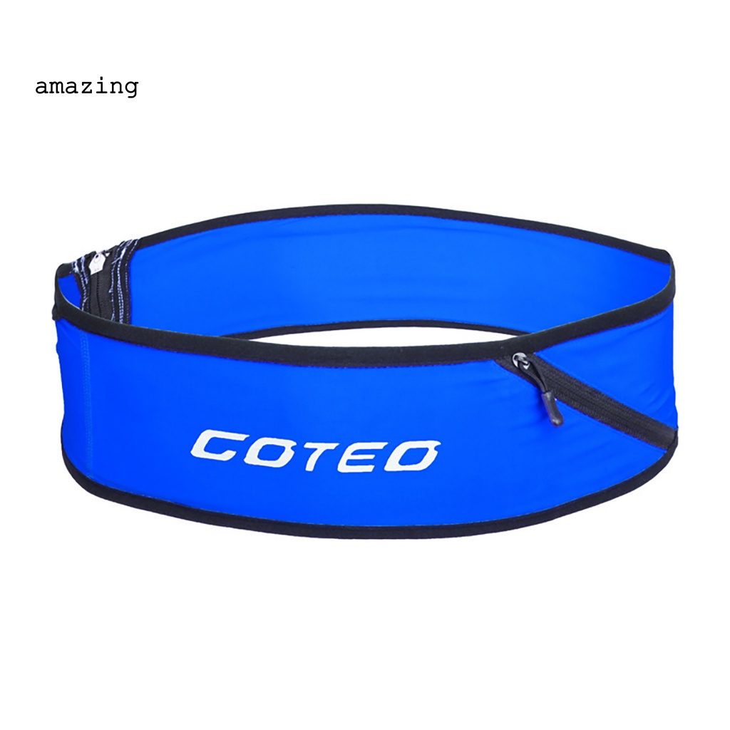 Túi Đeo Hông Co Giãn Màu Trơn Đa Năng Có Khóa Kéo Màu Sắc Thời Trang