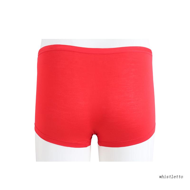 Quần Lót Boxer Màu Trơn Mềm Mại Thoáng Khí Thoải Mái Gợi Cảm Cho Nam