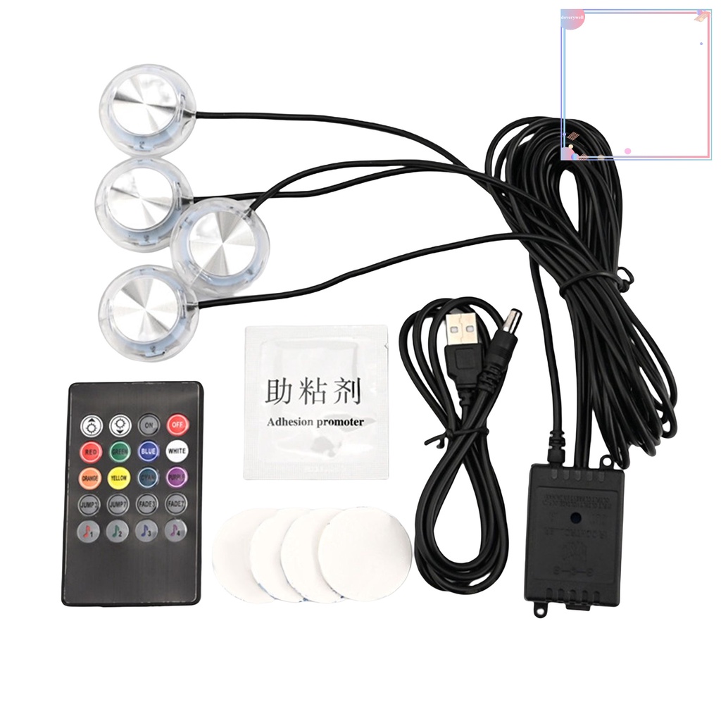 1 Bộ Đèn Led Điều Khiển Âm Thanh Đa Chế Độ Tự Điều Chỉnh Được