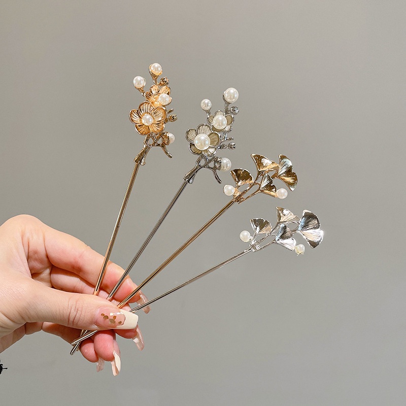 Trâm Cài Tóc Hình Bướm Bằng Kim Loại Phong Cách Trung Hoa Cổ Điển Cho Nữ