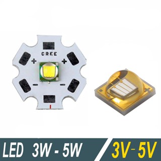 Chip LED, bóng đèn LED siêu sáng Cree 3W, 5W (Điện áp 3V - 5V)