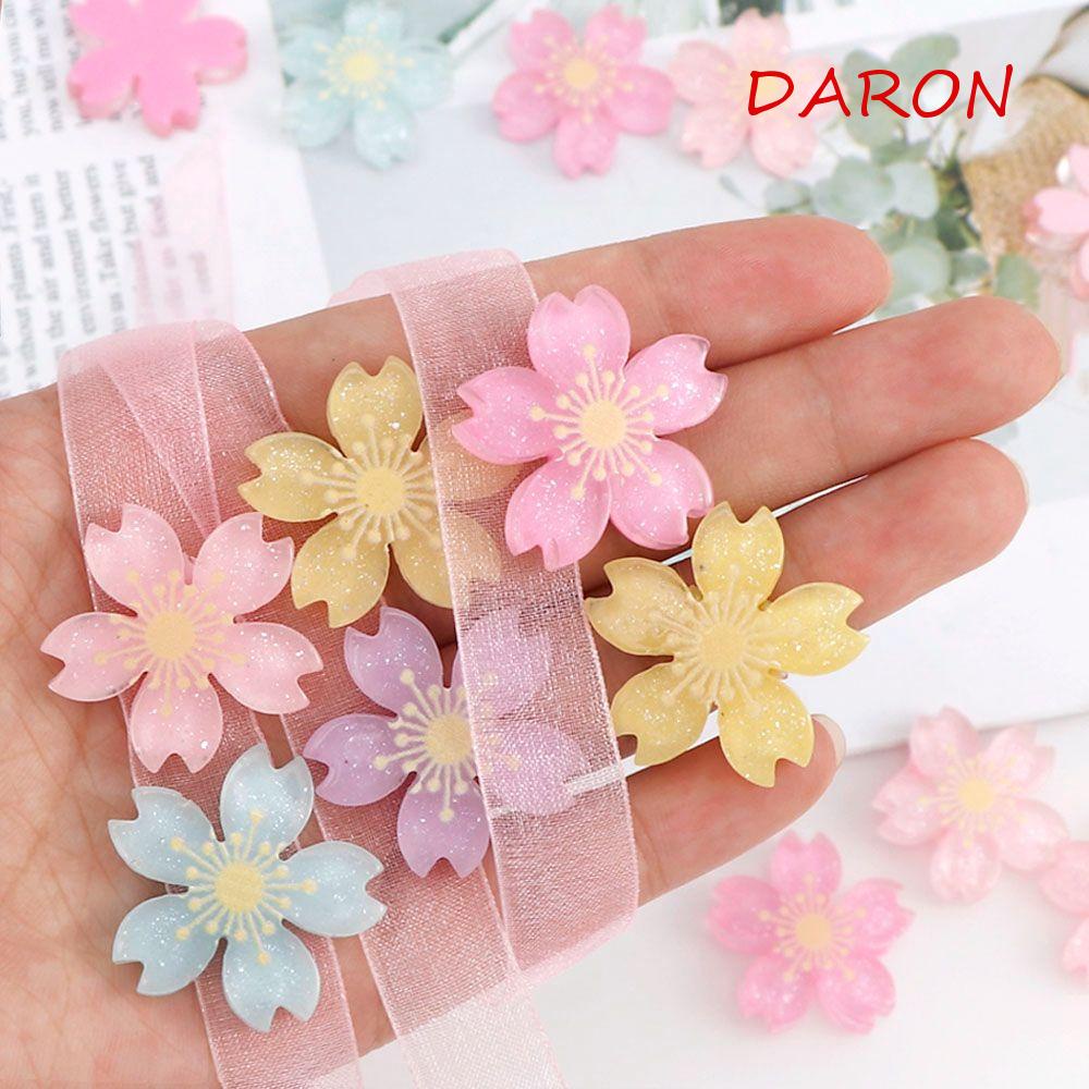 Bộ 20 Bông Hoa Nhựa Resin Làm Đồ Thủ Công DIY Trang Trí Điện Thoại Phong Cách Hàn Quốc